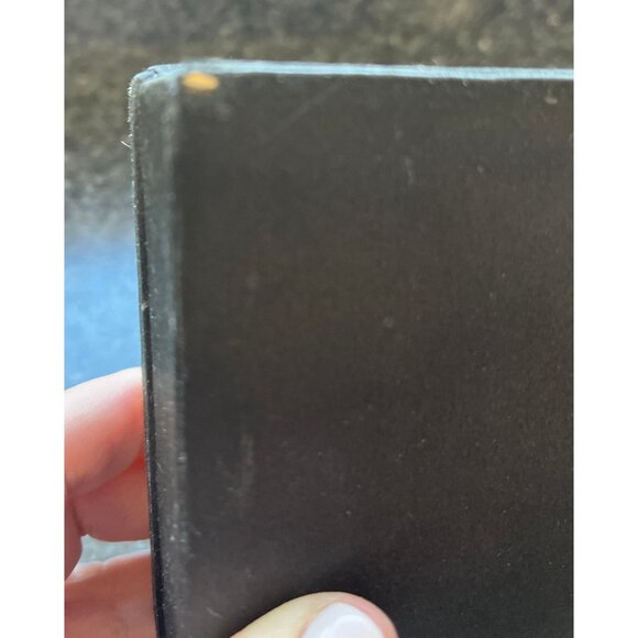 Vtg Handmade Zebra Petit Pointe Black Satin Trinket Box Attached Lid 3 1/2" - Picture 7 of 8